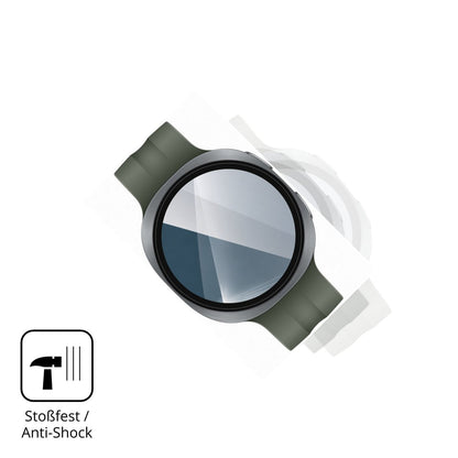Schutz gegen Kratzer auf dem Samsung Galaxy Watch9 44mm Glas durch Schlüssel, Stöße gegen die Tischkante oder Stürze