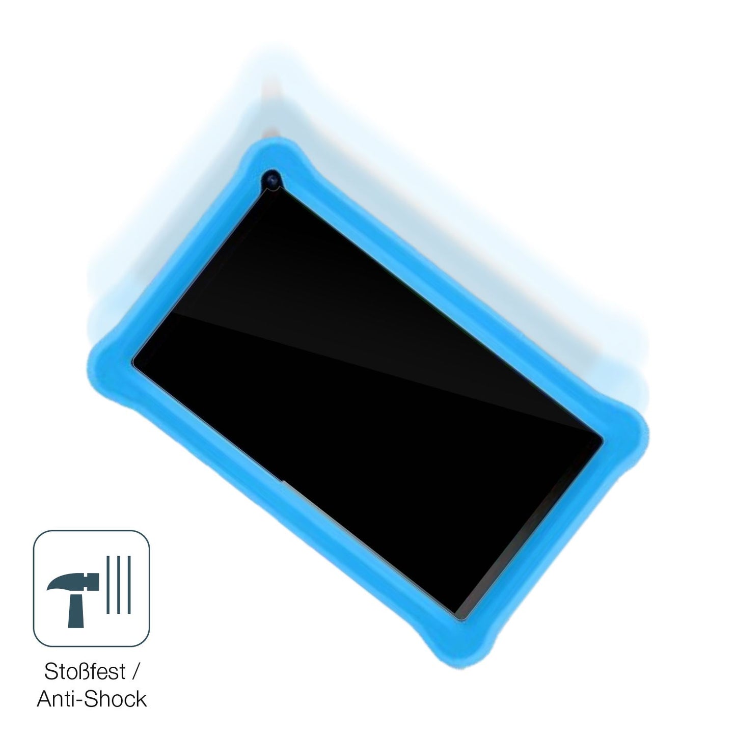 Schutz gegen Kratzer auf dem Sumtab Kinder Tab 7 Zoll Glas durch Schlüssel, Stöße gegen die Tischkante oder Stürze