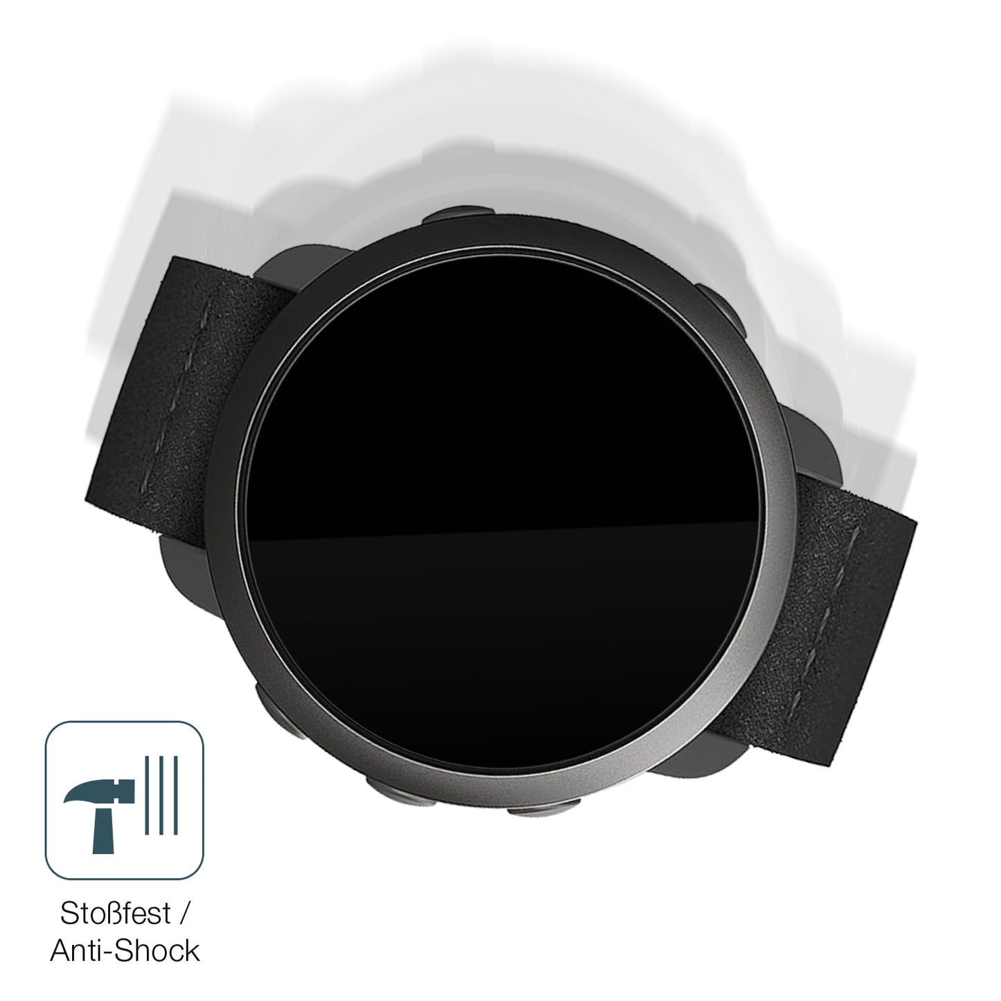 Schutz gegen Kratzer auf dem Suunto 3 Glas durch Schlüssel, Stöße gegen die Tischkante oder Stürze