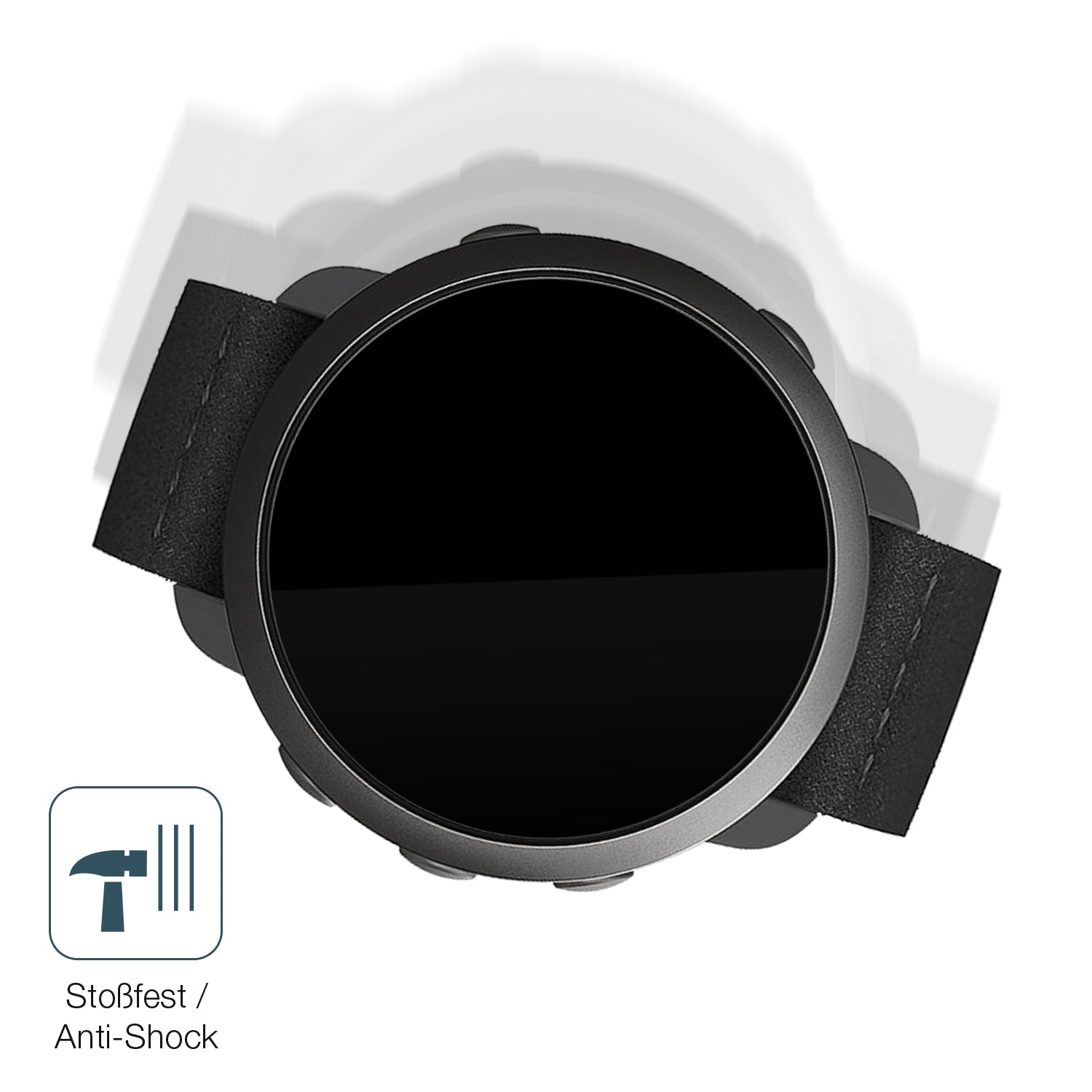 Schutz gegen Kratzer auf dem Suunto 3 Glas durch Schlüssel, Stöße gegen die Tischkante oder Stürze
