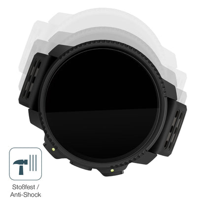 Schutz gegen Kratzer auf dem Suunto Vertical 2 Glas durch Schlüssel, Stöße gegen die Tischkante oder Stürze