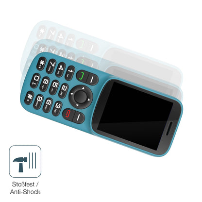 Schutz gegen Kratzer auf dem T185 4G Handy Glas durch Schlüssel, Stöße gegen die Tischkante oder Stürze