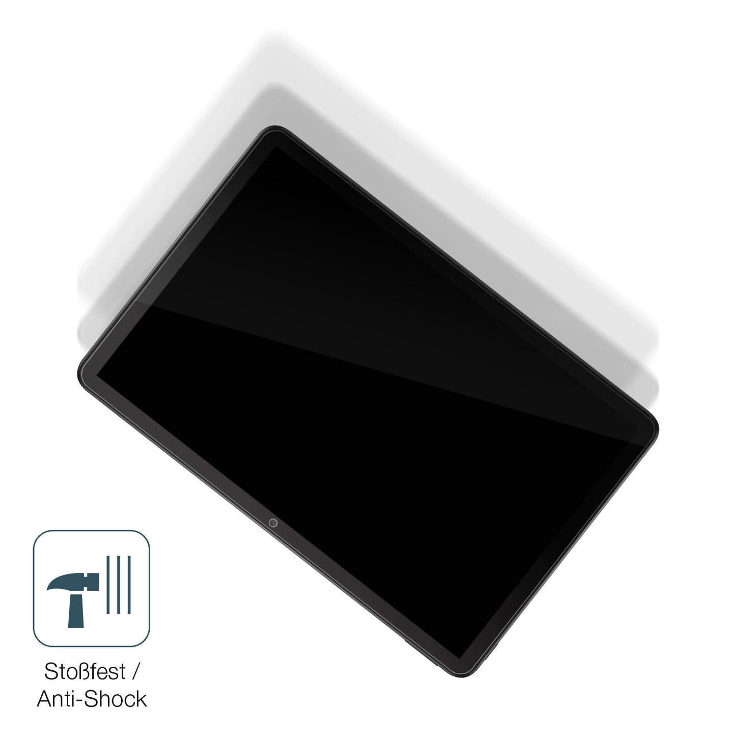 Schutz gegen Kratzer auf dem TCL Tab 10s Glas durch Schlüssel, Stöße gegen die Tischkante oder Stürze