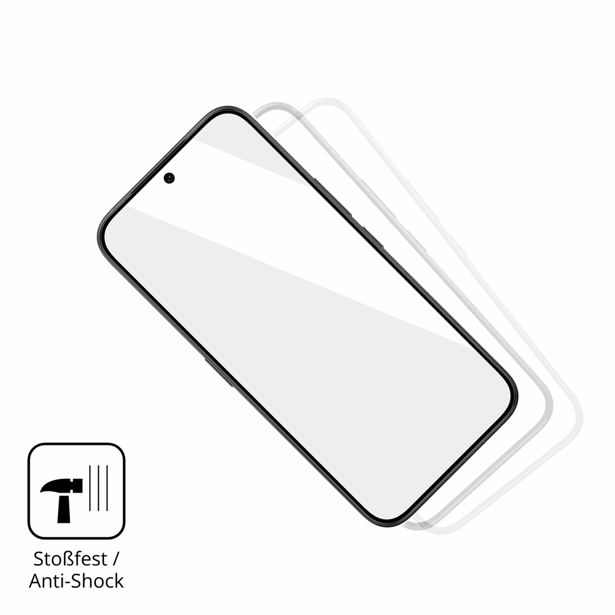 Schutz gegen Kratzer auf dem Tecno Camon 50 Glas durch Schlüssel, Stöße gegen die Tischkante oder Stürze