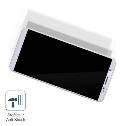 Schutz gegen Kratzer auf dem Tecno Camon IN5 Glas durch Schlüssel, Stöße gegen die Tischkante oder Stürze
