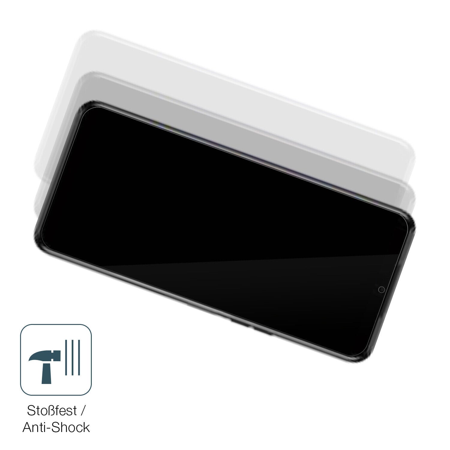 Schutz gegen Kratzer auf dem Tecno Spark 9T Glas durch Schlüssel, Stöße gegen die Tischkante oder Stürze