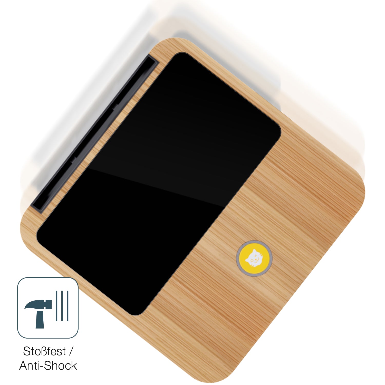 Schutz gegen Kratzer auf dem Tigerbox Touch / Touch Plus Glas durch Schlüssel, Stöße gegen die Tischkante oder Stürze