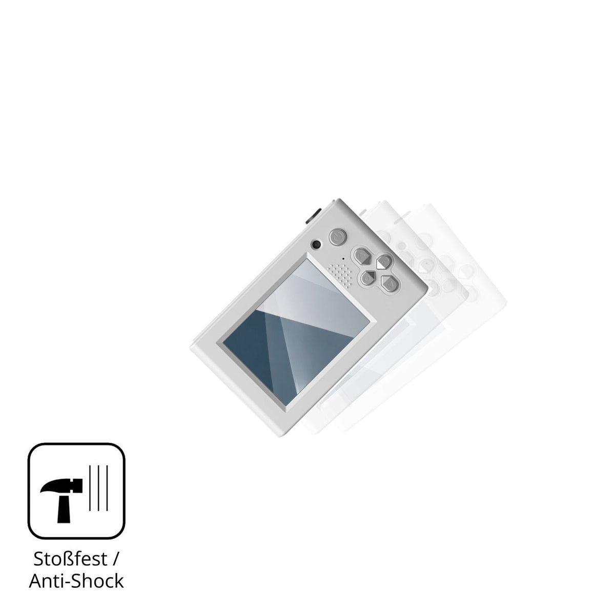 Schutz gegen Kratzer auf dem Todikaper 4K 64MP Retro-CCD Glas durch Schlüssel, Stöße gegen die Tischkante oder Stürze