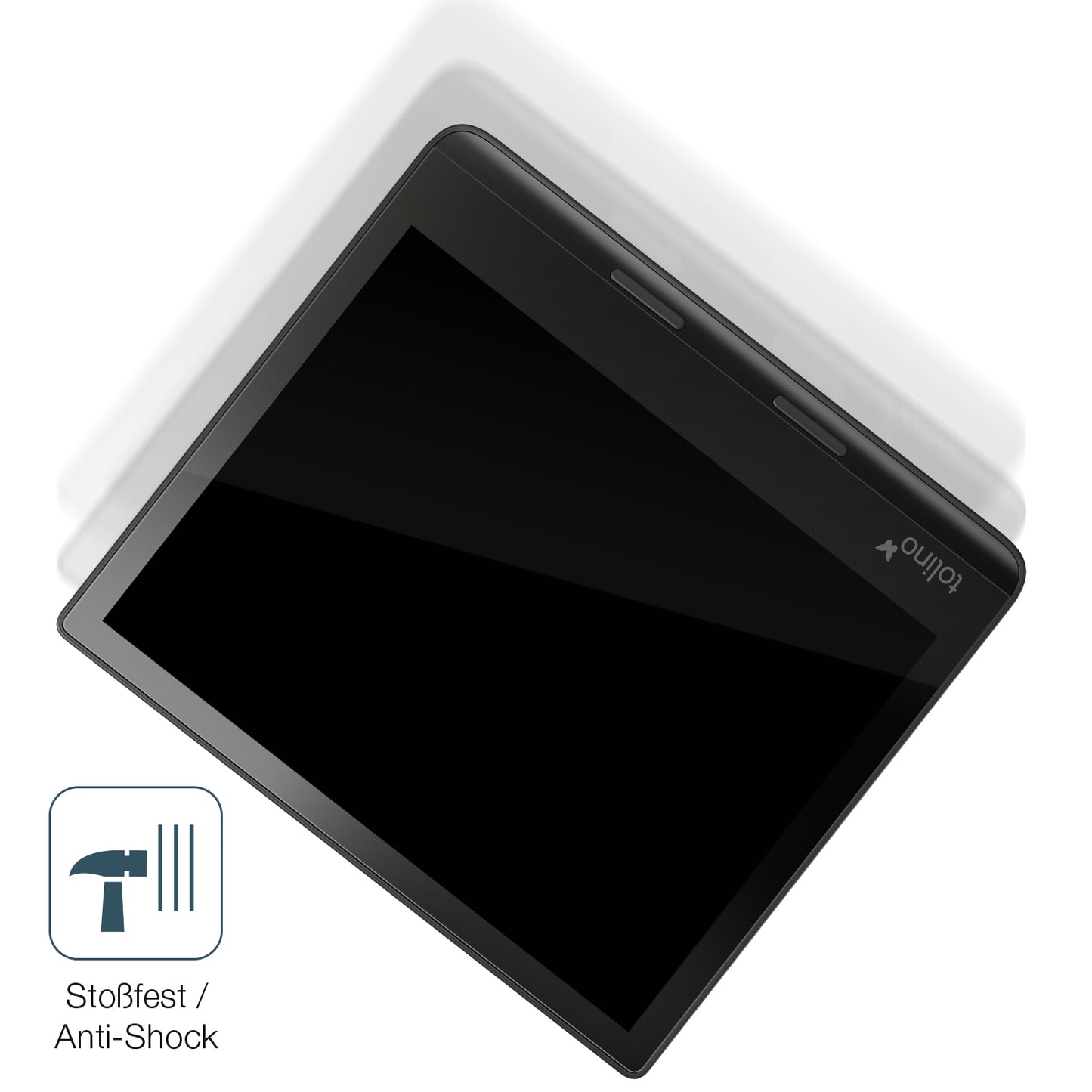 Schutz gegen Kratzer auf dem Tolino Epos 3 e-Book Reader Glas durch Schlüssel, Stöße gegen die Tischkante oder Stürze