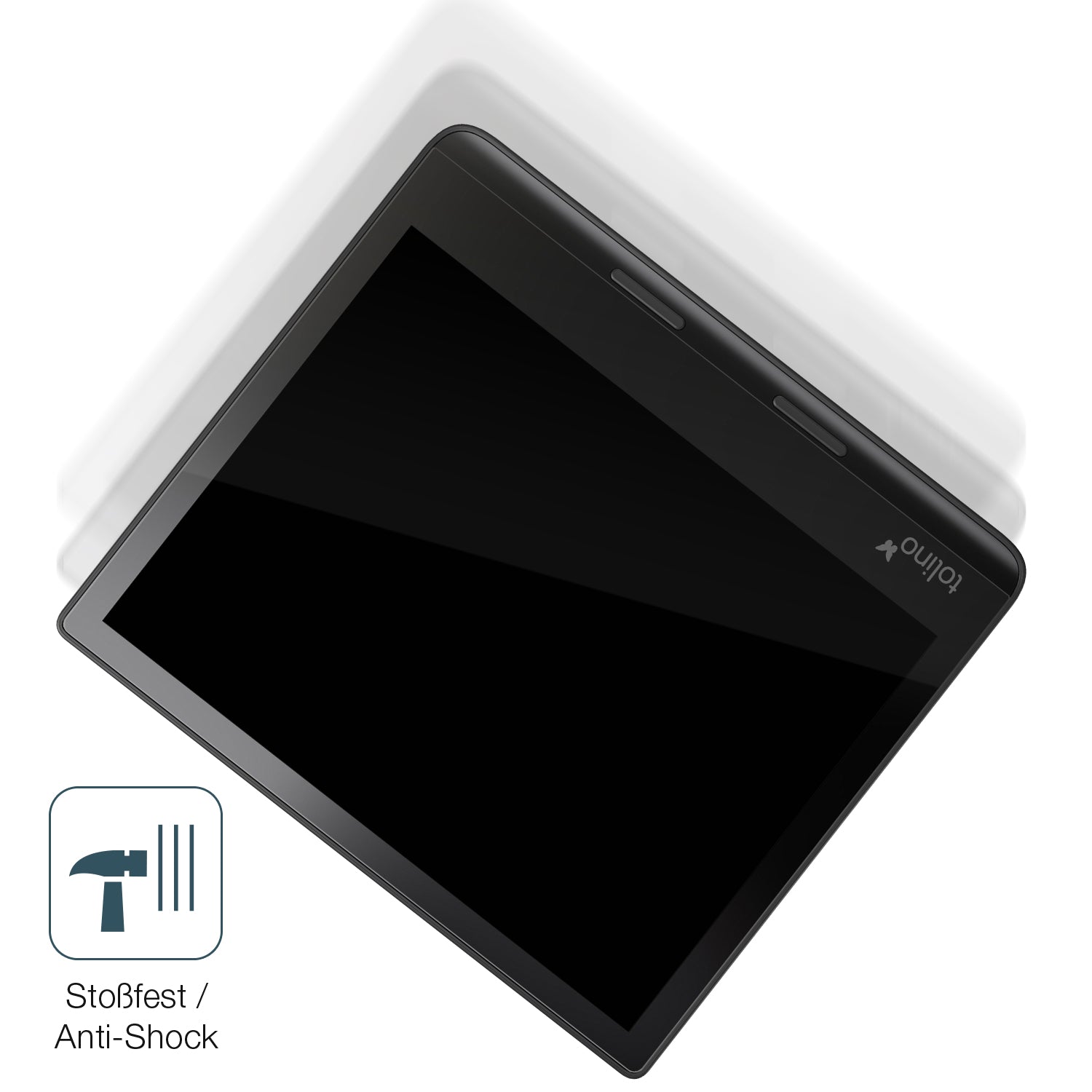 Schutz gegen Kratzer auf dem Tolino Epos 3 e-Book Reader Glas durch Schlüssel, Stöße gegen die Tischkante oder Stürze