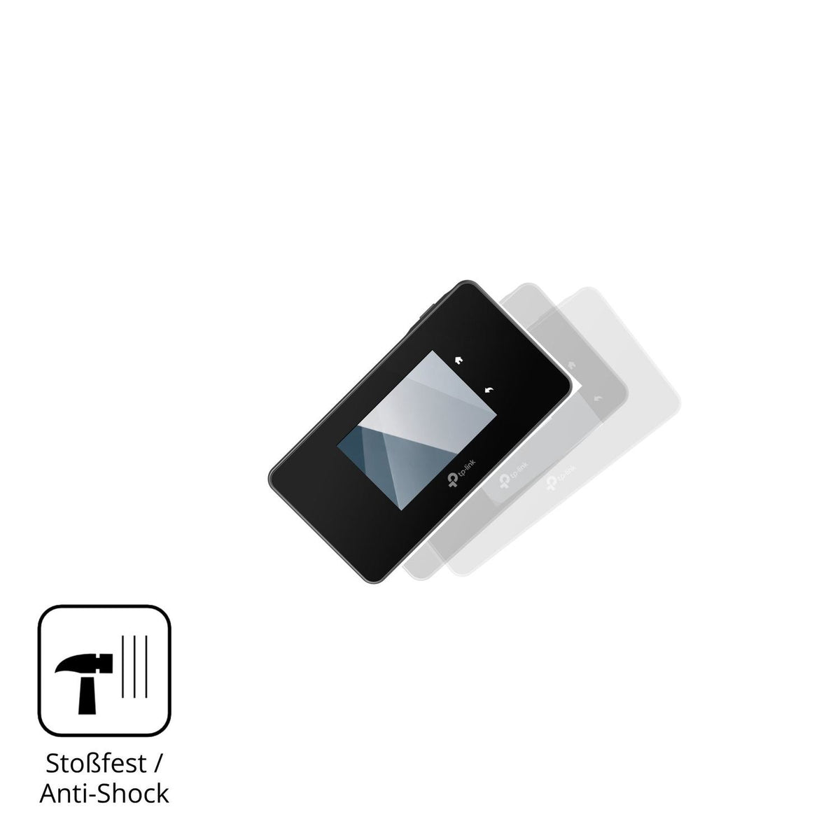 Schutz gegen Kratzer auf dem TP-Link M8550 Glas durch Schlüssel, Stöße gegen die Tischkante oder Stürze