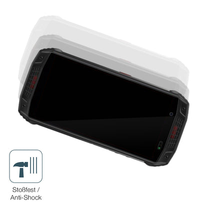 Schutz gegen Kratzer auf dem Ulefone Armor 15 Glas durch Schlüssel, Stöße gegen die Tischkante oder Stürze