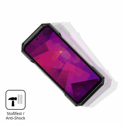 Schutz gegen Kratzer auf dem Ulefone Armor 27T Pro Plus Glas durch Schlüssel, Stöße gegen die Tischkante oder Stürze