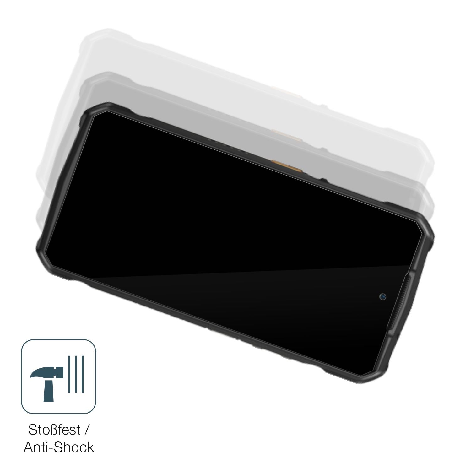 Schutz gegen Kratzer auf dem Ulefone Armor 29 Ultra Glas durch Schlüssel, Stöße gegen die Tischkante oder Stürze