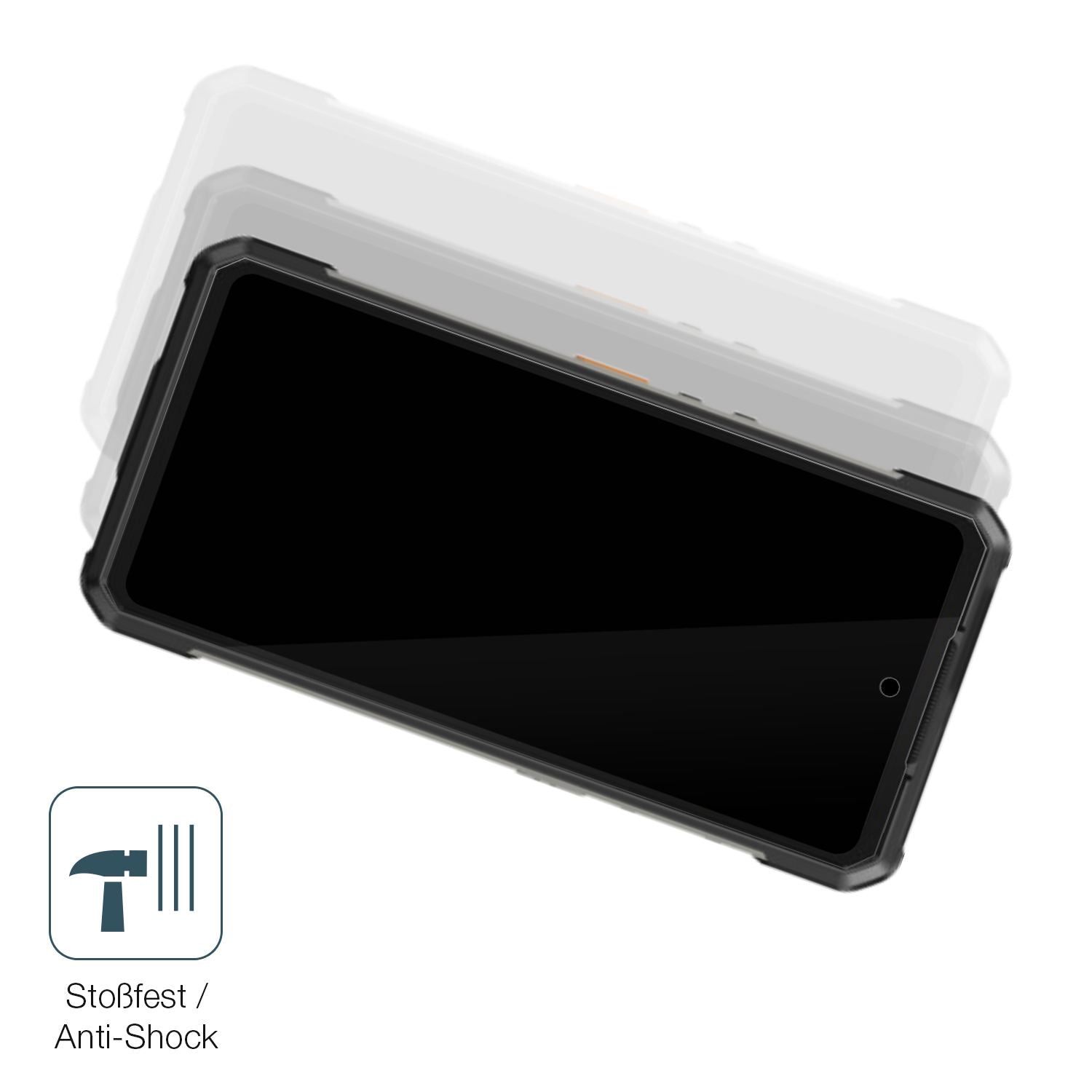 Schutz gegen Kratzer auf dem Ulefone Armor 34 Pro Glas durch Schlüssel, Stöße gegen die Tischkante oder Stürze