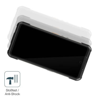 Schutz gegen Kratzer auf dem Ulefone Armor 34 Pro Glas durch Schlüssel, Stöße gegen die Tischkante oder Stürze
