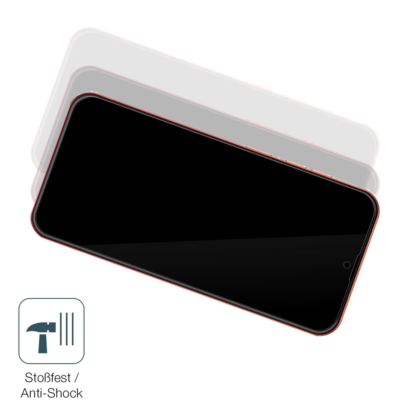 Schutz gegen Kratzer auf dem Ulefone Note 8P Glas durch Schlüssel, Stöße gegen die Tischkante oder Stürze