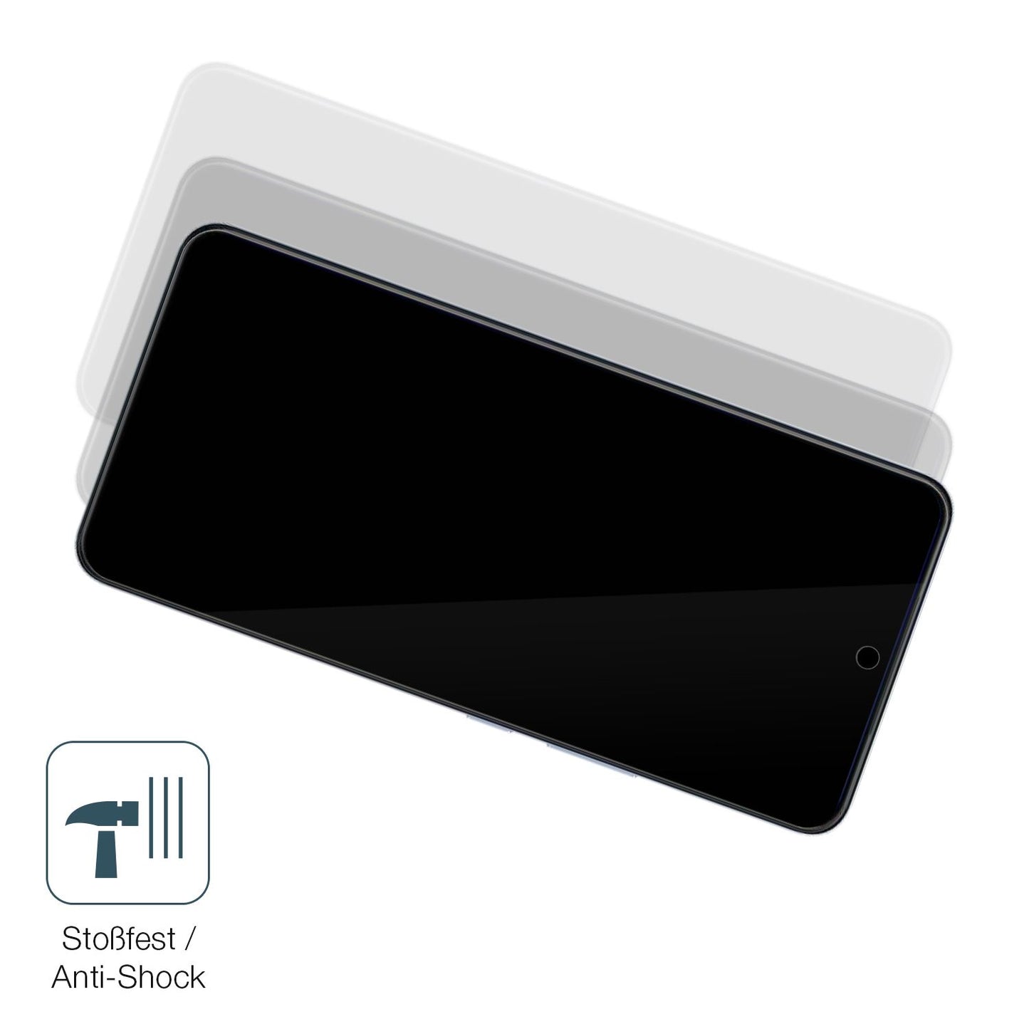 Schutz gegen Kratzer auf dem Vivo V60 Lite 4G Glas durch Schlüssel, Stöße gegen die Tischkante oder Stürze