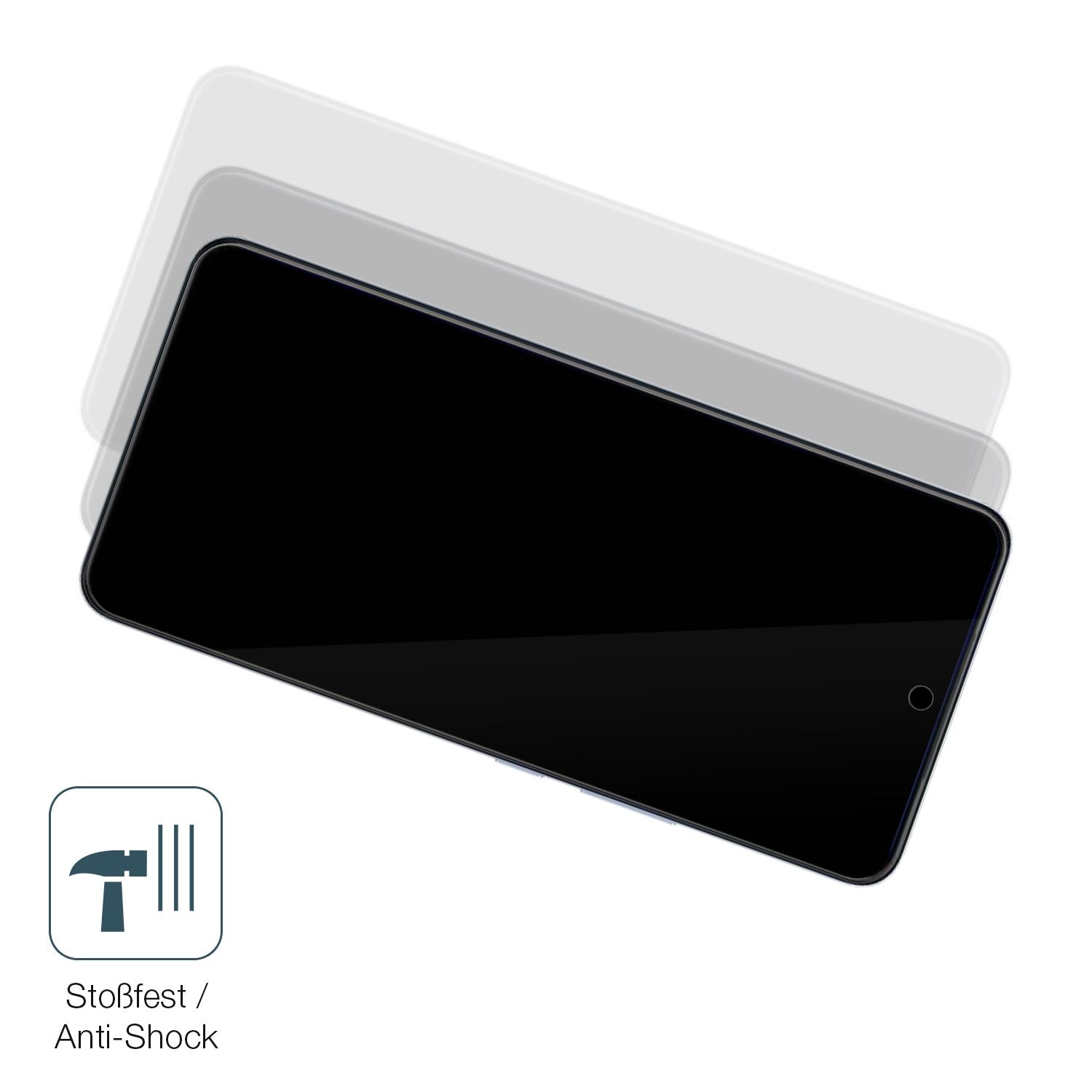 Schutz gegen Kratzer auf dem Vivo V60 Lite 4G Glas durch Schlüssel, Stöße gegen die Tischkante oder Stürze