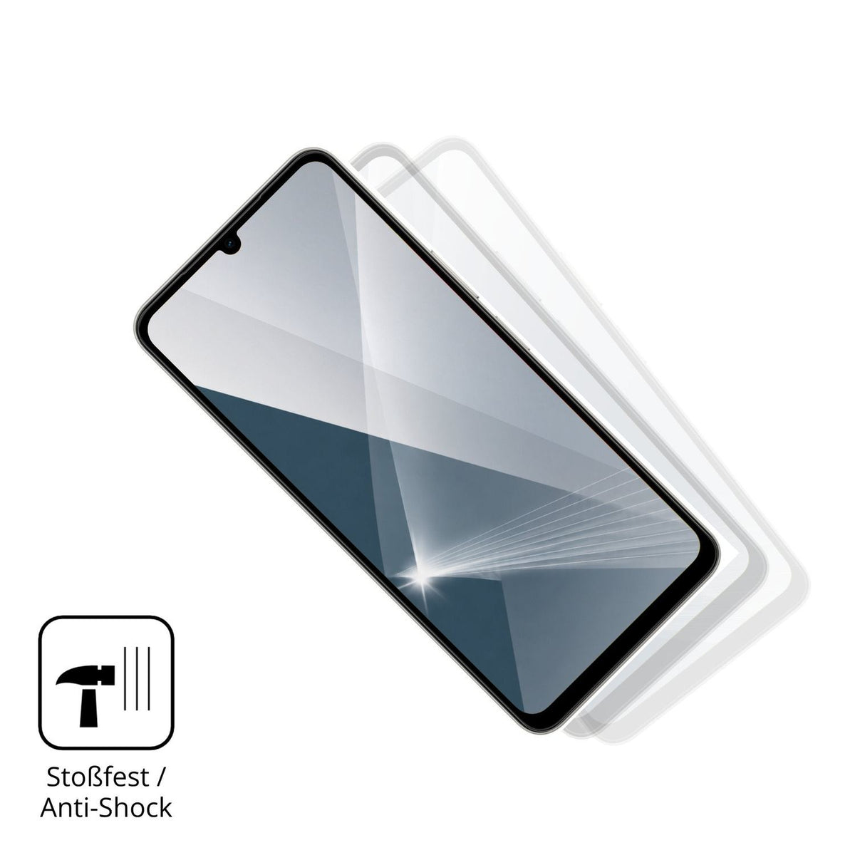 Schutz gegen Kratzer auf dem Vivo Y6t m Glas durch Schlüssel, Stöße gegen die Tischkante oder Stürze
