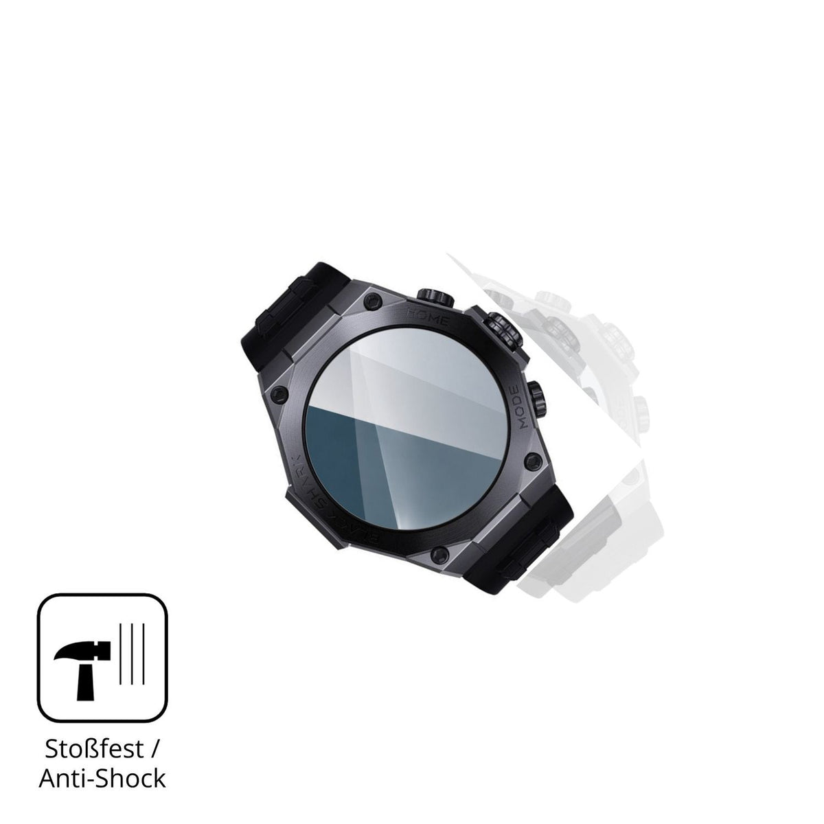 Schutz gegen Kratzer auf dem Xiaomi Black Shark S1 Pro Glas durch Schlüssel, Stöße gegen die Tischkante oder Stürze