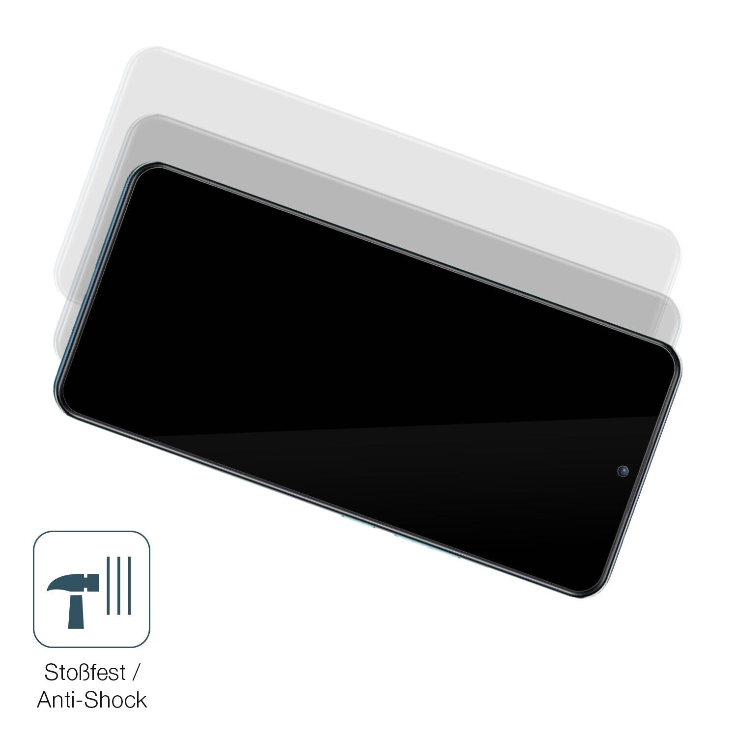 Schutz gegen Kratzer auf dem Xiaomi Mi 12T Glas durch Schlüssel, Stöße gegen die Tischkante oder Stürze