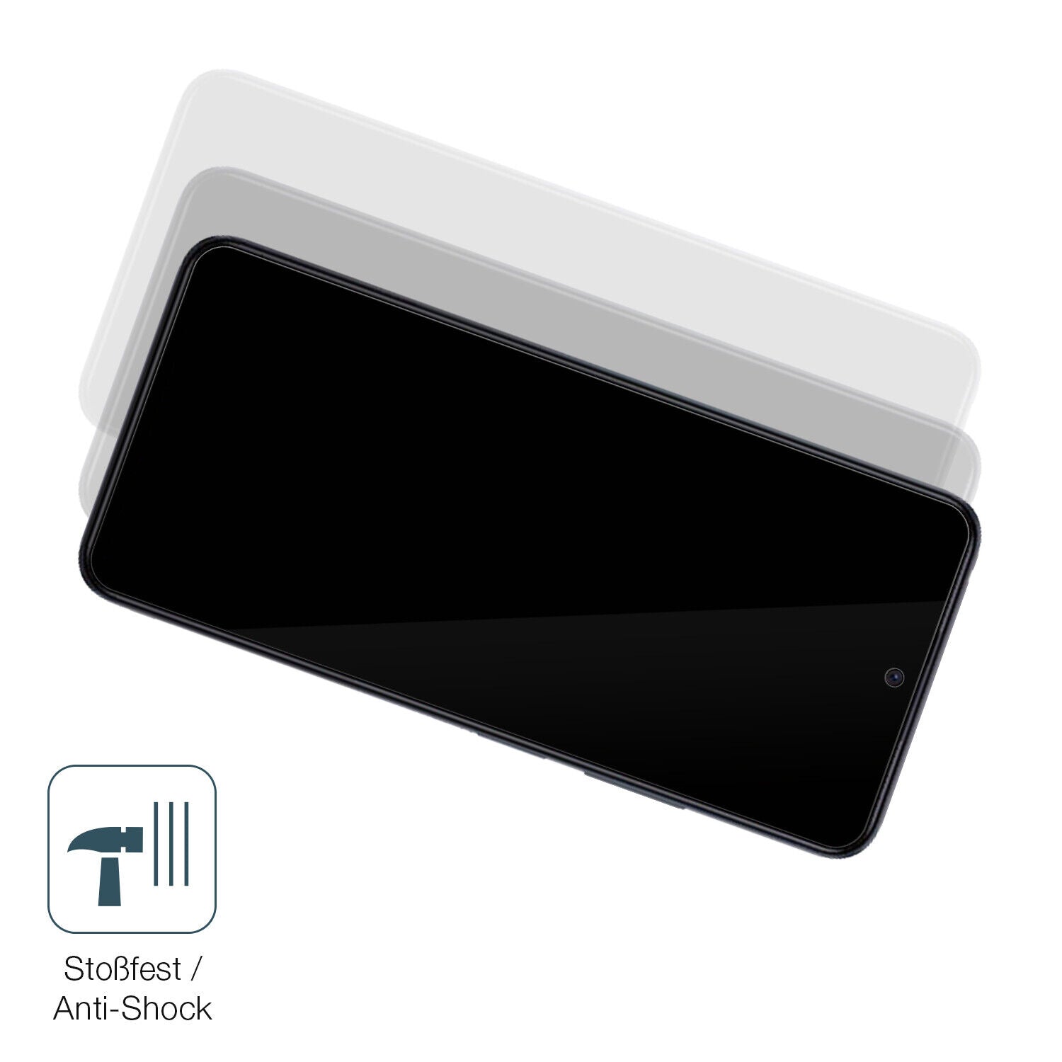Schutz gegen Kratzer auf dem XIaomi Poco X5 Glas durch Schlüssel, Stöße gegen die Tischkante oder Stürze