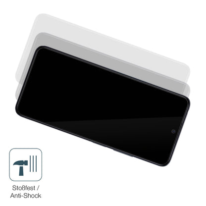 Schutz gegen Kratzer auf dem XIaomi Poco X5 Glas durch Schlüssel, Stöße gegen die Tischkante oder Stürze