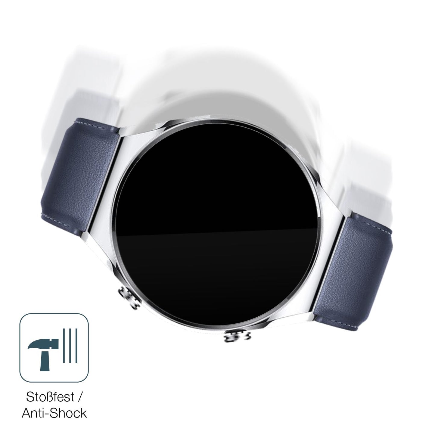 Schutz gegen Kratzer auf dem Xiaomi Watch S1 Glas durch Schlüssel, Stöße gegen die Tischkante oder Stürze