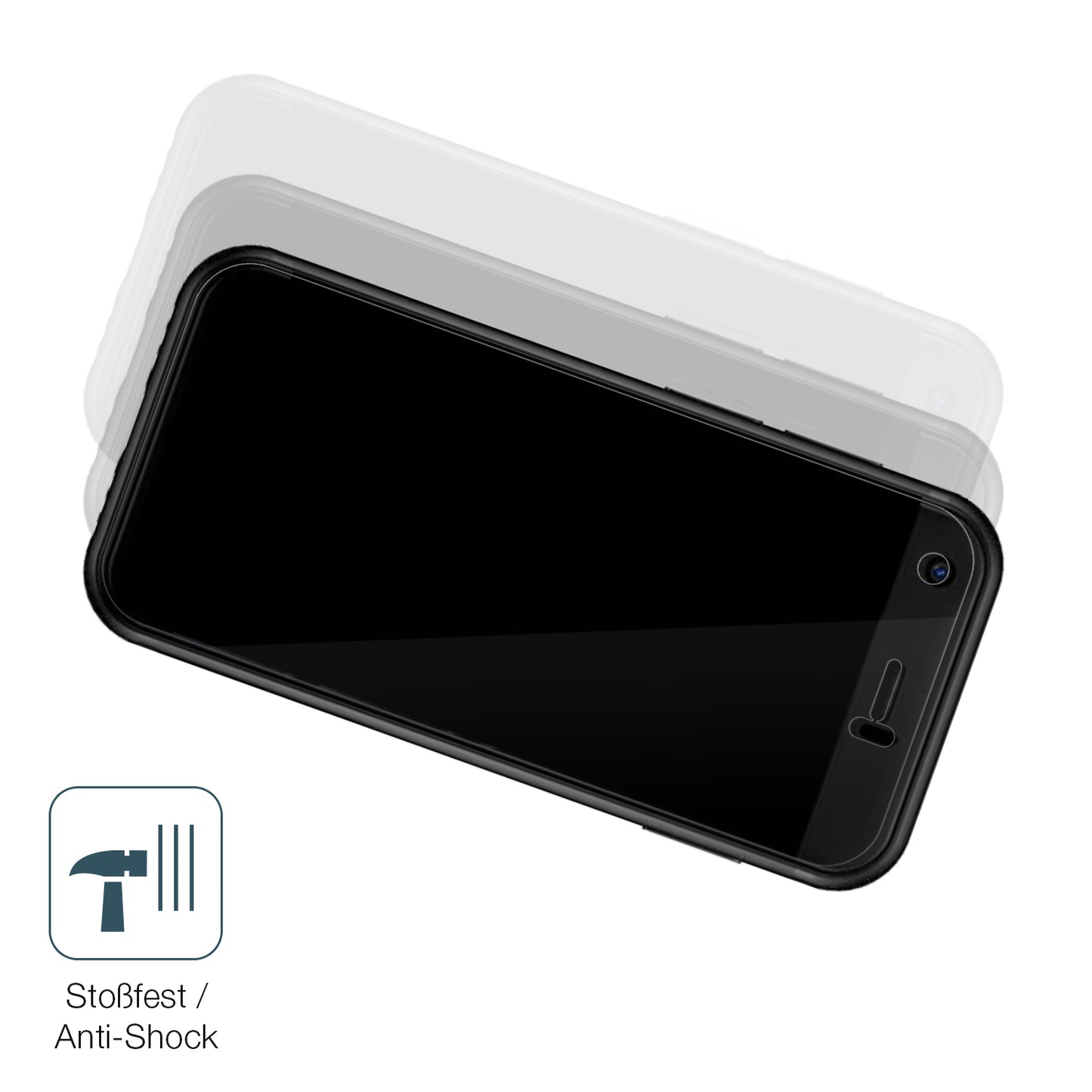 Schutz gegen Kratzer auf dem YOHOPE 3G Mini Handy Glas durch Schlüssel, Stöße gegen die Tischkante oder Stürze