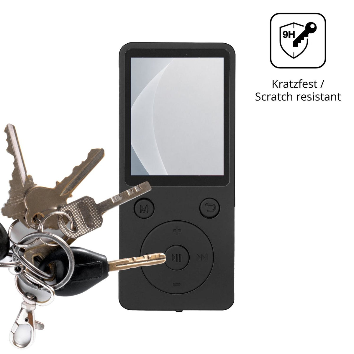 dipos Displayschutz für Gleisa M8, mattierte Oberfläche, robuste Festigkeit und perfekte Passform