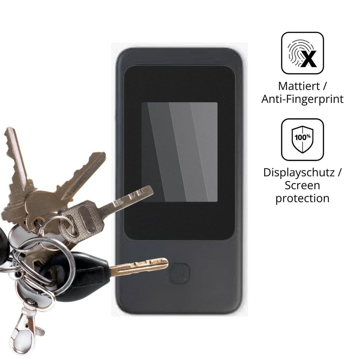 dipos Displayschutz für GL.iNet MUDI 7 GL-E5800, mattierte Oberfläche, Blickschutzfilter und perfekter Passform