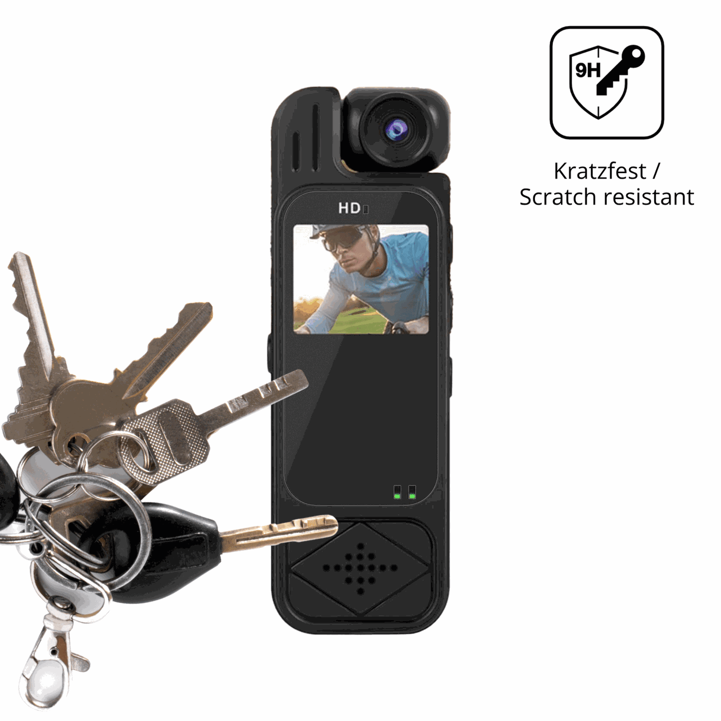 dipos Displayschutz für Glomc Mini-Sportkamera, mattierte Oberfläche, robuste Festigkeit und perfekte Passform