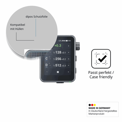 Schutzfolie mit optimaler Passform, zur Verwendung mit Hüllen geeignet