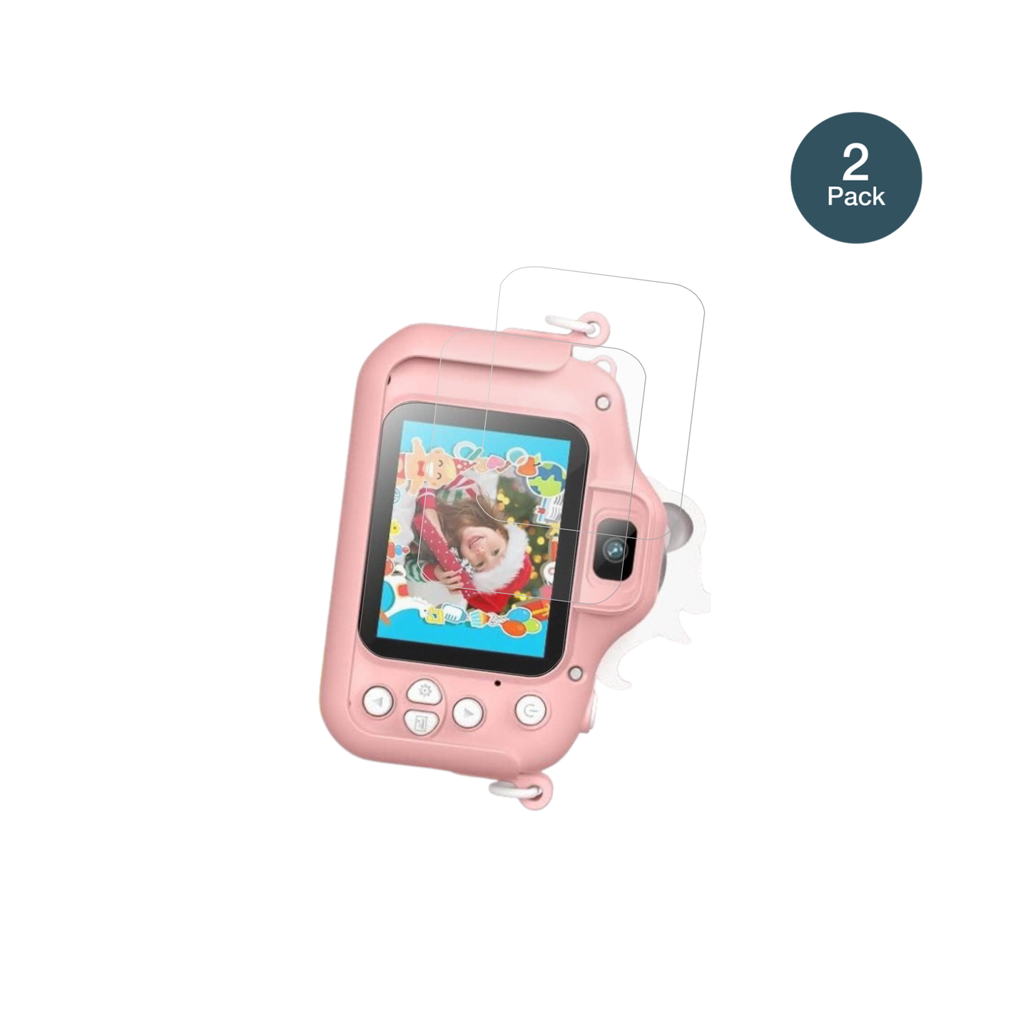 GofunlyX1 Kinder Kamera 2 Zoll mit aufgebrachter dipos Panzerfolie, die lästige Fingerabdrücke minimiert