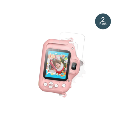 GofunlyX1 Kinder Kamera 2 Zoll mit aufgebrachter dipos Panzerfolie, die lästige Fingerabdrücke minimiert
