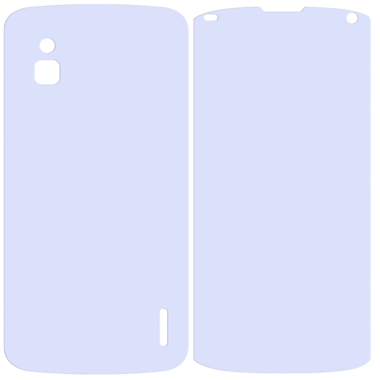 dipos Displayschutz für Google Nexus 4 LG, mattierte Oberfläche, geringe Dicke und perfekte Passform