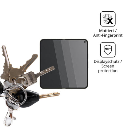 dipos Displayschutz für Google Pixel 11 Pro Fold Aussenseite, mattierte Oberfläche, Blickschutzfilter und perfekter Passform