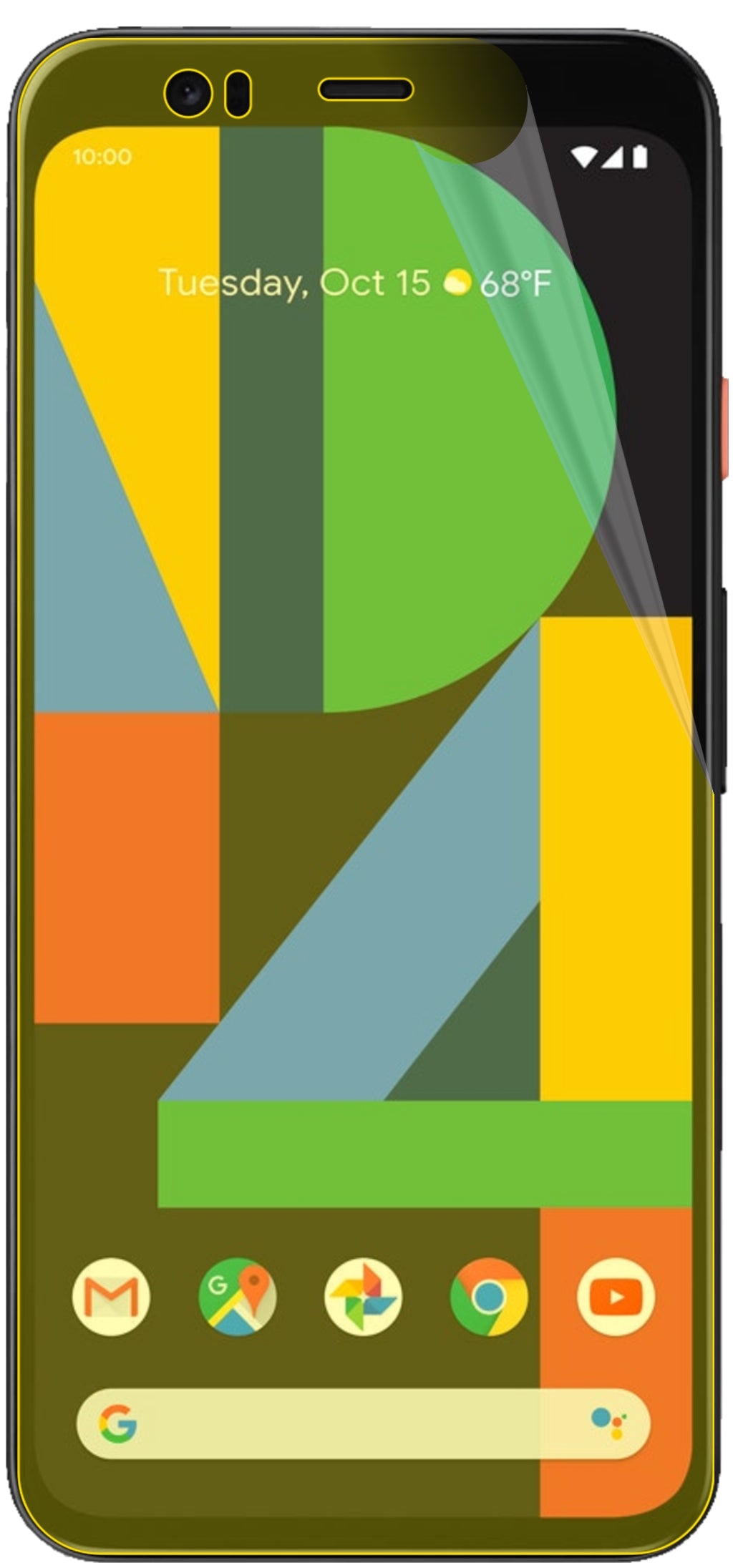 dipos Displayschutz für Google Pixel 4, transparente Oberfläche, geringe Dicke und perfekte Passform
