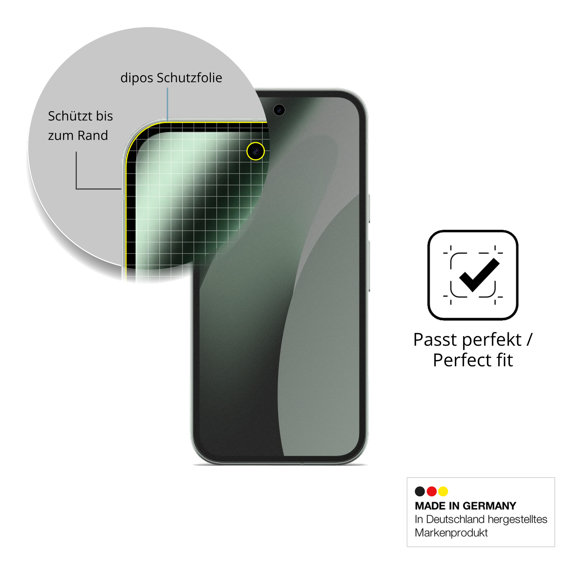 Schutz gegen Kratzer auf dem Google Pixel 10a Glas durch Schlüssel oder Ähnliches
