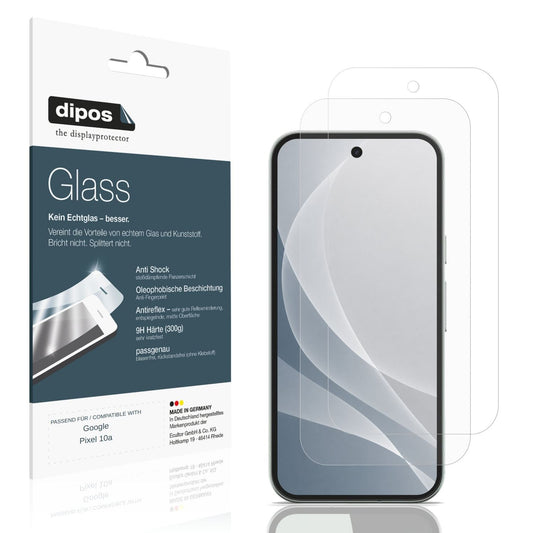 Matte Displayschutzfolie von dipos passend für Google Pixel 10a, 9H kratzfest und blasenfrei montiert