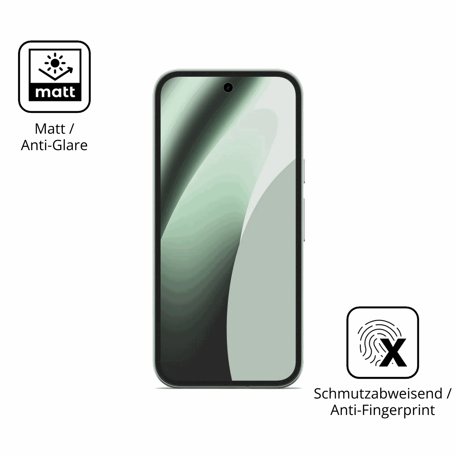 9H Hartbeschichtete, flexible Folie passend zugeschnitten für Google Pixel 10a
