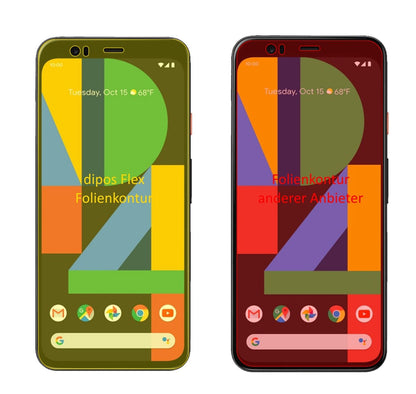 3x 3D Full Cover Schutzfolie für Google Pixel 4