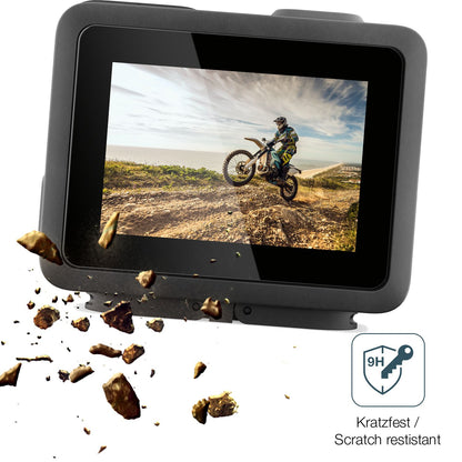 dipos Displayschutz für GoPro Hero 2024, transparente Oberfläche, perfekte Passform auch für die Rundungen