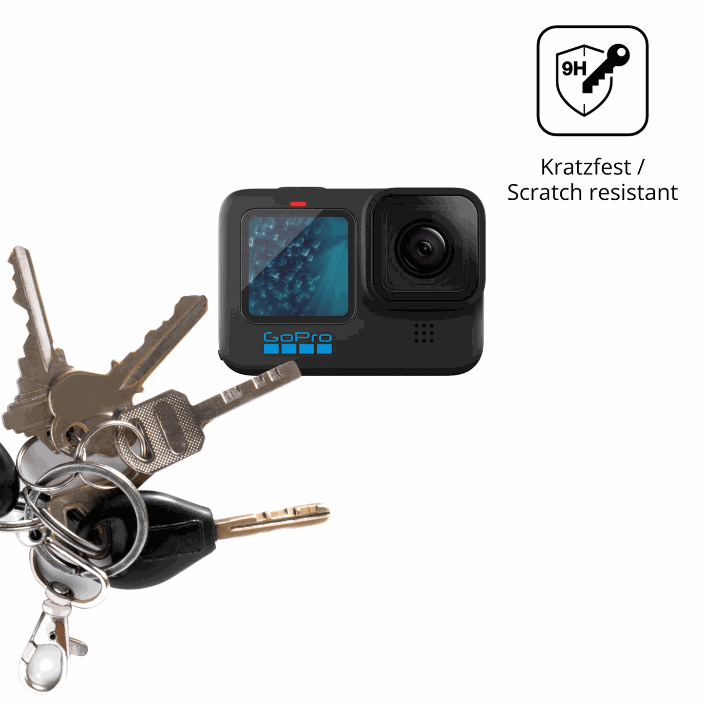 dipos Displayschutz für goprohero 11, mattierte Oberfläche, robuste Festigkeit und perfekte Passform