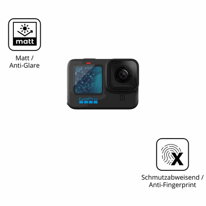 9H Hartbeschichtete, flexible Folie passend zugeschnitten für goprohero 11