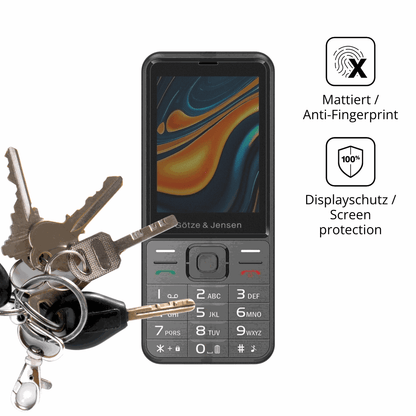 dipos Displayschutz f�r Gotze Jensen GFE320, mattierte Oberfl�che, Blickschutzfilter und perfekter Passform