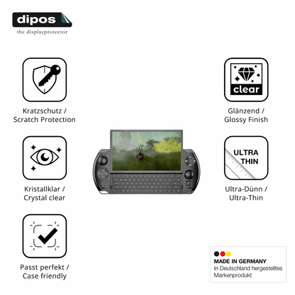 2x Schutzfolie klar für GPD Win 4 Display-Schutzfolie