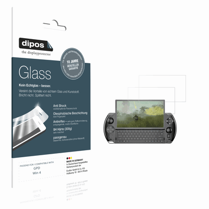 2x 9H Schutzfolie matt für GPD Win 4 Panzerfolie