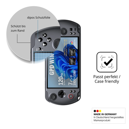 Besonders flexibler Displayschutz mit Anti-Shock-Schicht im Materialmix